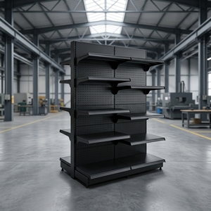 Robustes Metall-Supermarktregal mit Abnehmbarer Bodenplatte Hohe Tragfähigkeit Fokussiert auf den Deutschen <span class=keywords><strong>Markt</strong></span> - Product Image 1