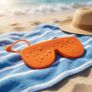 Silicone Sunglasses Pouch, Scratch-resistant and Shockproof, Portable Sunglasses Protective Sleeve with Lanyard - Product Image 4