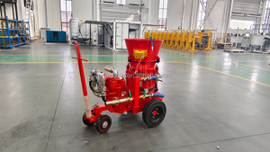 Máquina pulverizadora de cemento refractario de alto rendimiento actualizada con motor de aire y bomba de lechada para hormigón proyectado en seco - Product Image 6