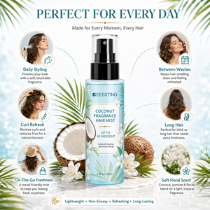 Spray Parfumé pour Cheveux en Gros – Brume Capillaire Quotidienne Rafraîchissante Longue Durée Parfum Noix de Coco pour l'Été et la Plage - Product Image 3