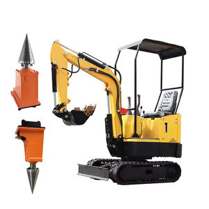 Processore idraulico per legna da ardere cingolato <span class=keywords><strong>escavatore</strong></span> cono Splitter legno - Product Image 1