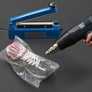 50 Miếng POF Nhựa <span class=keywords><strong>Shrink</strong></span> Film Bag Túi Bọc Nhiệt Trong Suốt Cho Hộp Giày - Product Image 1