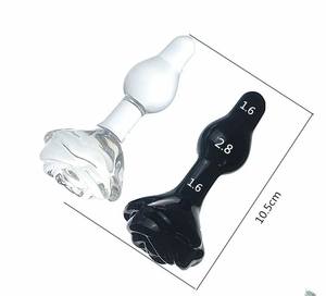 Glazen Anale Butt Plugs Met Bloem G-Spot Stimulator <span class=keywords><strong>Sexy</strong></span> Massager Crystal Seksspeeltje Glazen <span class=keywords><strong>Dildo</strong></span> - Product Image 5