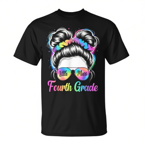 Camiseta Little Miss Fourth Grade, camiseta para niños de cuarto grado, equipo de regreso a la escuela - Product Image 2