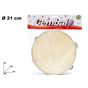Cembalo Tambourine 21 Cm Musical Toy <b>Instrument</b> For Kids Play - Product Image 3