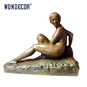 Hete gegoten bronzen vrouwelijke naakte sexy sculptuur bronzen vrouwensculptuur - Product Image 4