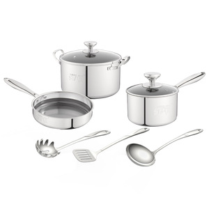Juego de 3 piezas de ollas y sartenes para el hogar de la fábrica de comercio exterior Winning Star: olla para sopa, olla para leche y sartén. - Product Image 5