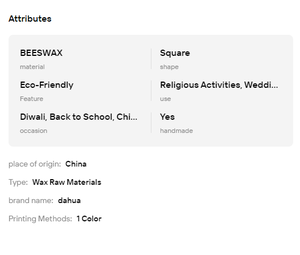 Pastilles de cire d'abeille naturelle jaune et blanche, écologiques, faites à la main, pour la fabrication de bougies alimentaires et cosmétiques, décoration intérieure, haute pureté, en vrac - Product Image 6
