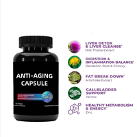 Adultes Cleanse Suppléments à base de plantes Extrait de racine de pissenlit Artichaut Poudre de chardon-Marie Capsules Vitamine Alimentaire Tonique Cleanse