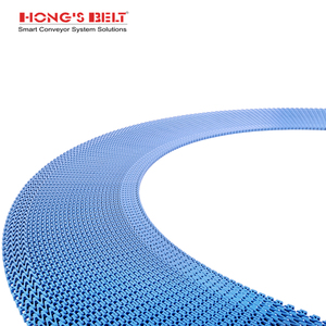 Hongsbelt HS-2400B nhựa Modular băng tải thay thế loạt 2400 bán kính tuôn ra lưới - Product Image 2