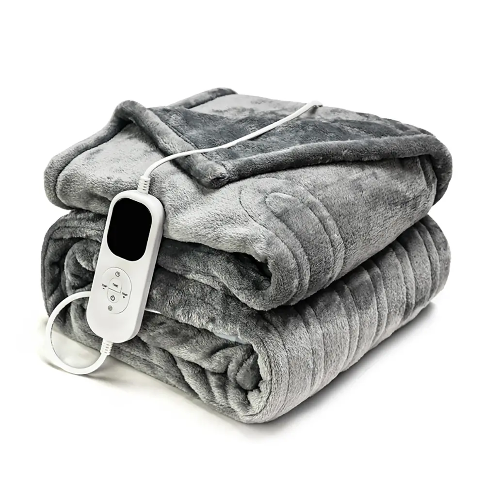 Нагревательное одеяло можно стирать в машине для быстрого нагрева и защиты от перегрева, имеет 4 настройки температуры 50*60 дюймов