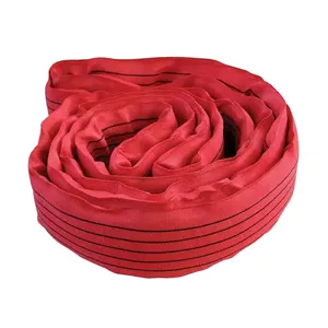 10T 8T Weiches Netz Schlinge Gürtel Rückgewinnung industrielle Schleifenheben Polyester Rundschleifenband