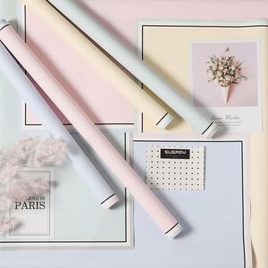 Hot Sale Wrapping <b>Paper</b> for Flowers Waterproof Plastic Film with Photo Frame <b>Pattern</b> Printing - Product Image 3