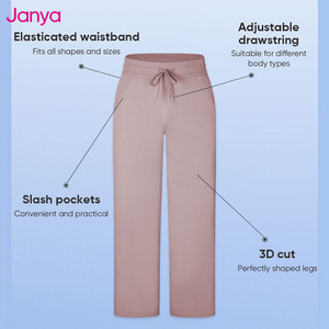 <span class=keywords><strong>Pantaloni</strong></span> Sportivi da <span class=keywords><strong>Donna</strong></span> Janya con Coulisse a Vita Alta Autunno Inverno da Lavoro per Esterni con Tasche Laterali <span class=keywords><strong>Larghi</strong></span> Casual a Gamba Larga - Product Image 4