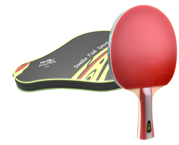 Double Fish J1 barato e boa qualidade iniciante Table Tennis Racke Rápido velocidade poderoso terno para treinamento e jogo