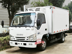 Camion frigorifique ISUZU 4X2 pour le <span class=keywords><strong>transport</strong></span> de viande et de produits alimentaires, fourgon frigorifique 4KB NKR, camion frigorifique léger pour la vente. - Product Image 5