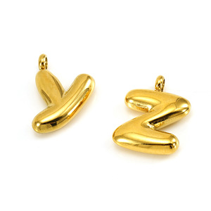 Zogxin Stainless Steel Letter Pendant Gold Color For Necklace Making Jewelry DIY Accessories A To F - Product Image 5