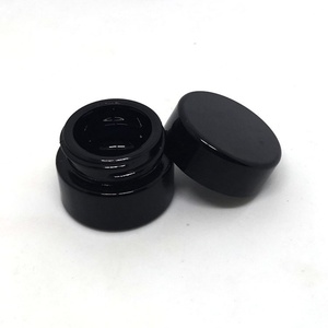 Black UV 5ml 5g 10g 10ml <b>Small</b> Mini Violet Glass Jar Concentrate <b>Container</b> - Product Image 3