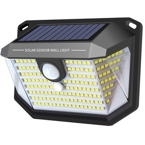 Solar <b>Sensor</b> Wall <b>Light</b> 1W 170Lm <b>LED</b> Cold <b>Light</b> With PIR And Twilight <b>Sensor</b> Outdoor Security Lighting - Product Image 2