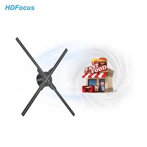 Projecteur Holographique 3D de Bureau 75cm avec Lumières LED HD Colorées Modèle Basique 2021 et Ventilateur Holographique - Product Image 1