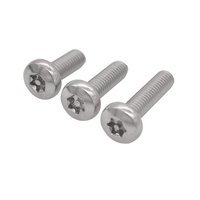Vis de sécurité antivol en acier inoxydable à tête cylindrique Torx avec goupille, vis à tête bouton six lobes, boulons inviolables