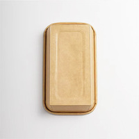 Caja de comida desechable de grado alimenticio Embalaje de papel Caja de sushi para llevar Papel reciclado biodegradable Bandeja de pulpa de sushi