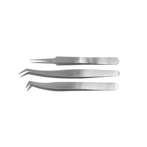 Las pinzas para pestañas son herramientas de precisión diseñadas para artistas profesionales de pestañas, fabricadas con acero inoxidable de alta calidad. - Product Image 1