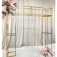 Arche de mariage en métal courbée en S, support de drapage floral, support de toile de fond personnalisé pour la décoration de mariages, banquets et fêtes - Fabricant