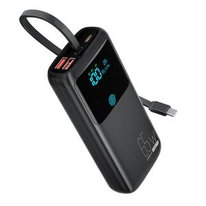 Batteries externes portables 65W avec écran numérique, sortie PD 40W, grande capacité 20000mAh, charge rapide, nouveaux produits, affichage LED USB intégré - Product Image 4
