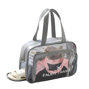 Sac de natation avec compartiment pour chaussures, fourre-tout étanche, sac de rangement pour articles de toilette, séparation sec/humide, pour le sport, la remise en forme et les voyages - Product Image 4
