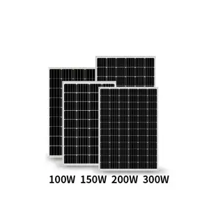 Panel Solar negro de 20W y 300W para Europa, módulos de media célula PV, 11BB, 12BB, gran oferta