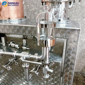 Distillateur hybride en cuivre ZJ 300L, nouveau modèle, avec colonne à plaques de reflux et panier de distillation pour <span class=keywords><strong>whisky</strong></span>, gin, brandy - Product Image 6