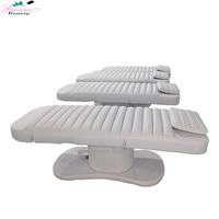 Table de massage électrique hydraulique en cuir véritable Pronne Beauty 2023, design moderne pour salon de beauté