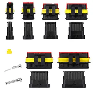 708PCS HID Waterproof Electrical Connectors Set Automotive Wire Plug Kit For Car Motorcycle Scooter Marine 12v