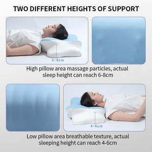 Kemasan kustom kupu-kupu ortopedi bantal serviks kontur busa memori <span class=keywords><strong>Oem</strong></span> Cina grosir Modern bantal busa memori - Product Image 5