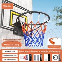 Aro de Baloncesto de Hierro Fundido, Tablero de Pared, Estándar, para Interiores y Exteriores, Portátil, Profesional, para Uso Doméstico, para Adultos y Niños, con Redes