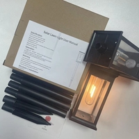Lampu Taman LED Surya Grosir, Lampu Jalur Persegi dengan Bohlam Kawat Tungsten, Tahan Air, Lampu Lanskap untuk Halaman Luar Ruangan dan Jalan Setapak