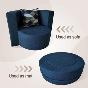 Mobili convertibili soggiorno camera da letto divano letto pieghevole Memory foam sedia rotonda pieghevole con divano pigro <span class=keywords><strong>Futon</strong></span> divano divano - Product Image 2