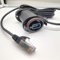 Conector combinado USB macho a hembra con cable RJ45 para la recopilación de datos del inversor solar Goodwe Ginlong