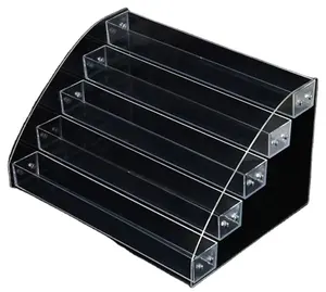 China stellt quadratisches Acryl-High-End-Kosmetik-Nagellack-Display-Rack her