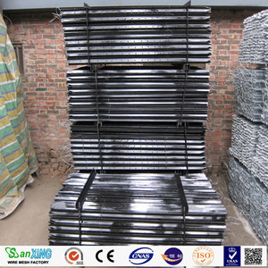 Poste recubierto <span class=keywords><strong>de</strong></span> PVC verde/negro producido en fábrica al por mayor <span class=keywords><strong>para</strong></span> cercado metálico - Product Image 6