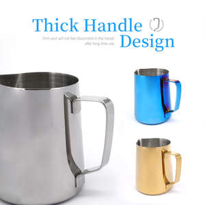 Stainless Steel 350ml 500ML 600ml Milk Jug Barista Tools Coffee Steaming <strong>Pitcher</strong> Cup Espresso Milk Frothing <strong>Pitcher</strong> - Product Image 3