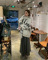 Gemütliche Argyle-Strickjacke - Weiche Mohair-Mischung, Oversize-Passform, Winterwärme & Schicker Stil für Damen, Perfekt für Freizeit & Büro