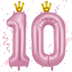 Globo de Número Corona de 40 Pulgadas, de Helio, Rosa, Negro, Azul, del 0 al 9, Gigante, <span class=keywords><strong>para</strong></span> Decoración de Fiestas de Cumpleaños Infantiles, Venta al Por Mayor - Product Image 1