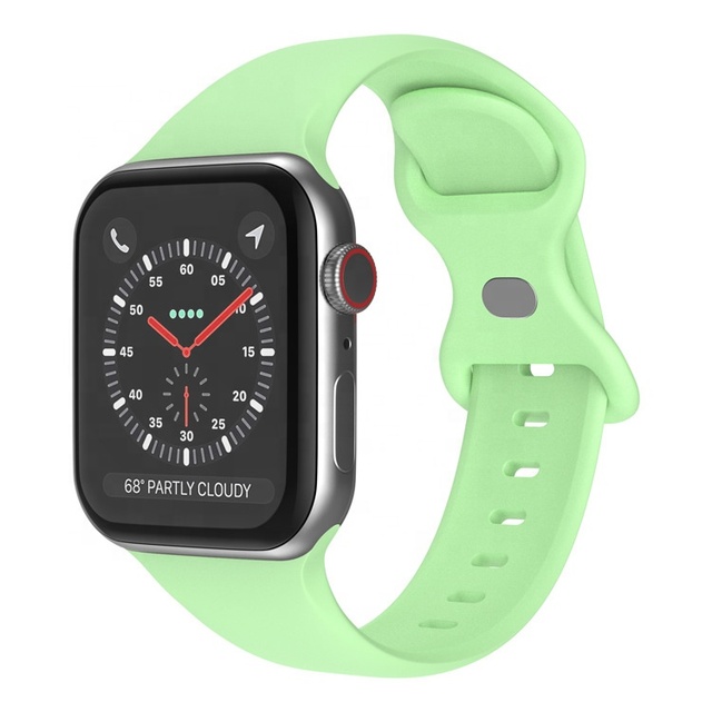 Wholesale Watch Bands Stretch Classic Replaceable Sports Silicone Smart Watch Strap for Apple Watch Straps