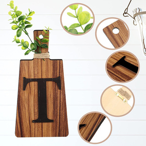 Cutting Board Eat Sign Set Hanging Art Kitchen Eat Sign Fork and Spoon Wall Wood <strong>Crafts</strong> <strong>Home</strong> <strong>Decor</strong> - Product Image 2