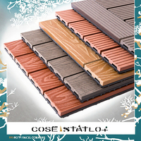 Ensemble d'installation personnalisé 148*24mm 3d gaufré Wpc co-extrusion plancher bois plastique imperméable Composite terrasse