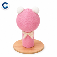 Peach Panda Griffoir vertical pour chat, avec boule de griffage anti-éclats, jouet d'intérieur pour chat