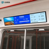 Écran LCD ultra-large Android, écran LCD étiré pour l'affichage des informations aux passagers, signalisation numérique pour aéroports, gares ferroviaires, métros