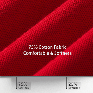 Chúng tôi polo cổ áo ngắn tay áo unisex Polo cotton pique camisetas Hombre Manga corta camisa người đàn ông polo Áo sơ mi với Stretch Tripple - Product Image 5